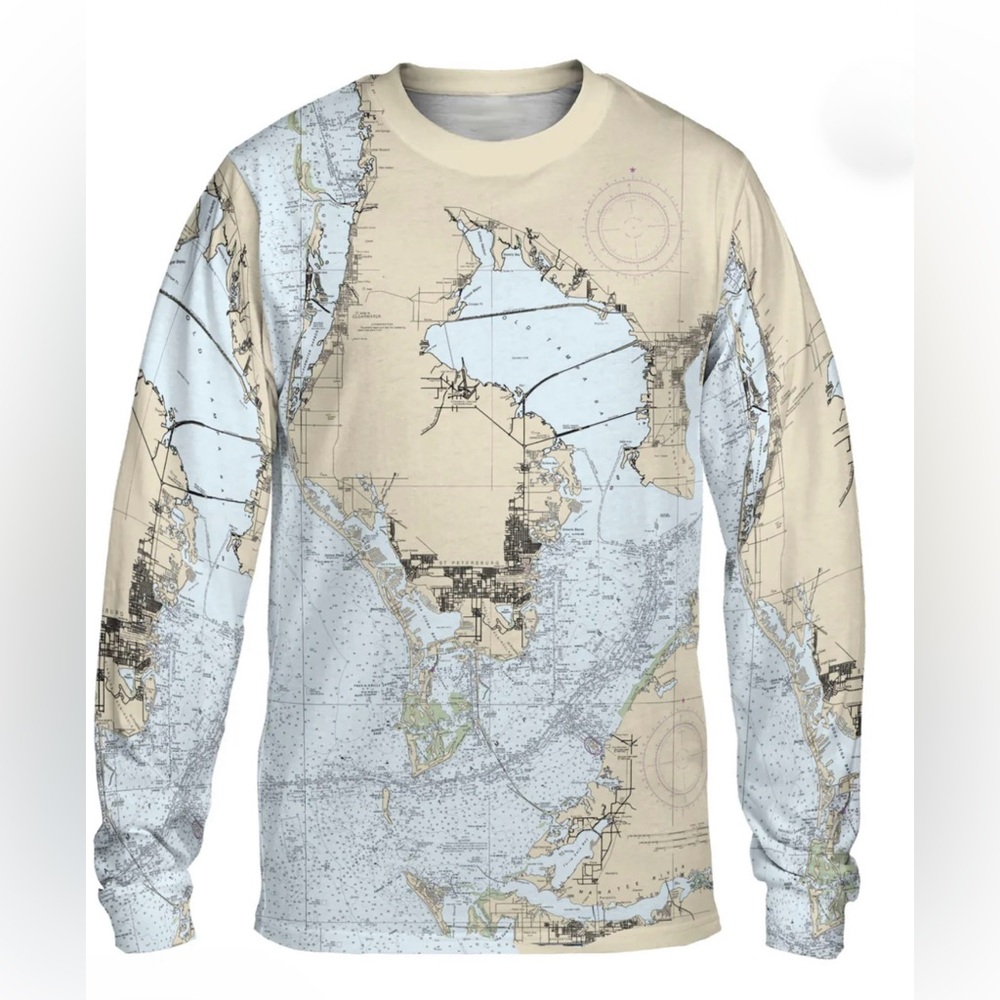 The Tampa Bay Navigator Long Sleeve Tee Large SPF performance shirt TopDeckGear